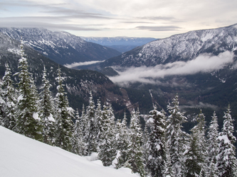 Looking east down the Nason Creek drainage.