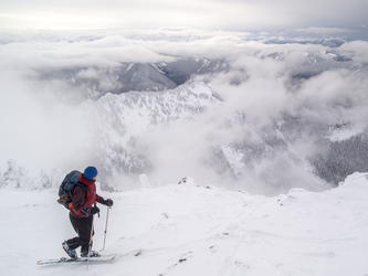 Looking north from the summit of Rock Mountain.