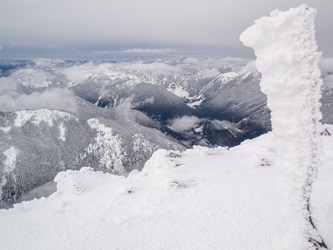 Looking west from the summit of Rock Mountain.