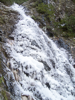 Frozen waterfall