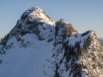 Matt and Yana, standing on the summit of Mount Stickney.