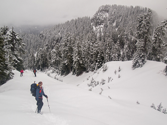 Looking back at Anthracite Peak.