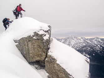 On the summit of Beaver Peak.