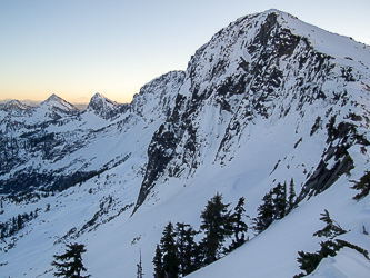 Salish Peak with Big Bear and Liberty in the background.