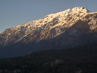 Sunset on Jack Mountain from Highway 20