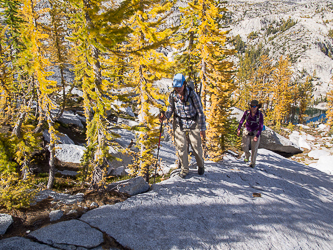 Heading up McClellan Peak.