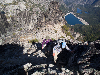 On McClellan's slopes above The Prong.