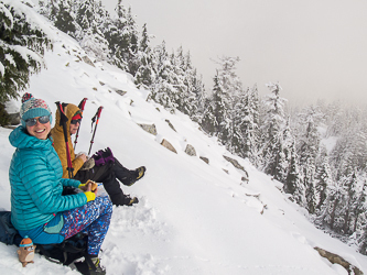 On the summit of Granite Mountain