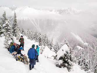 Lunch on the summit of Humpback Mountain.