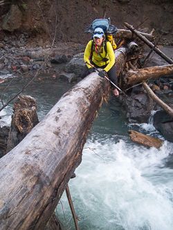 Crossing Middle Fork Nooksack River.