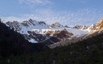 The west end of Sister Divide, Cinderella, Little Sister, and Skookum Peak