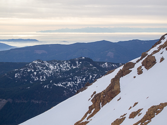 Puget Sound and the Olympics.