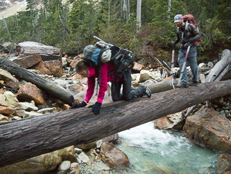 Crossing Green Creek.