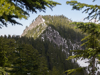 The Dirtybox Peak from the summit of Dirty Harry's Peak.