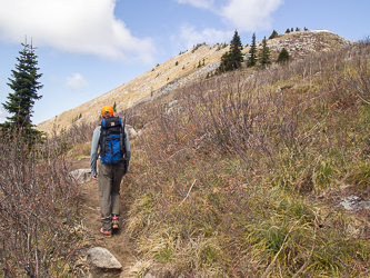 Hiking up Granite Mountain