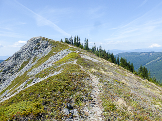 The summit of Tomlike Mountain.