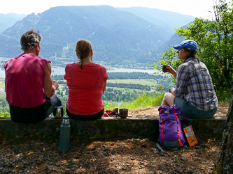 On the summit of Aldrich Butte.