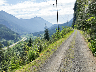 Going east on the John Wayne Trail