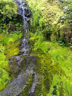 The third-to-last water before the dry ridge.