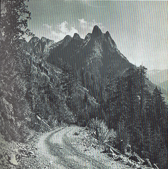 The Quartz Creek Road circa 1968.