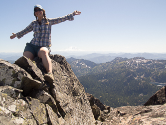 On the summit of Hibox Peak.