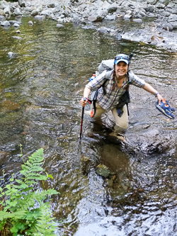 Fording Rock Creek.