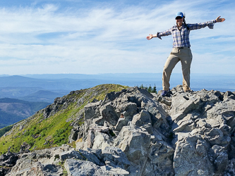 On the summit of Silver Star Mountain.