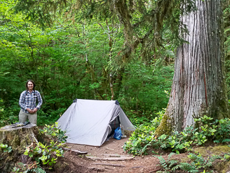 Our camp at Trout Creek.