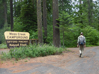 Moss Creek Campground, our home for the night.