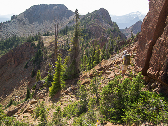 Looking at the traverse to Paddy-Go-South from the south side of Tucquala Pk.