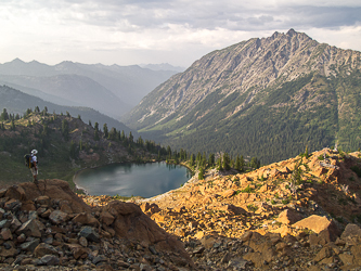 Looking NE at Sprite Lake and The Cradle.