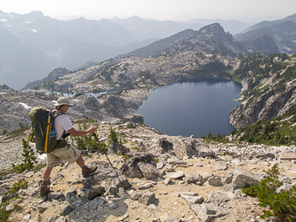 Robin Lake and Trico Mountain.