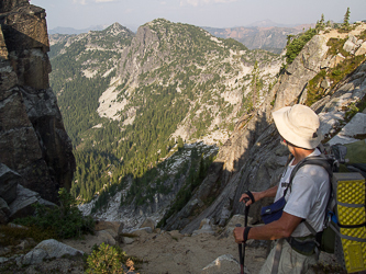 The east and west peaks of French Ridge from Trico Mtn.