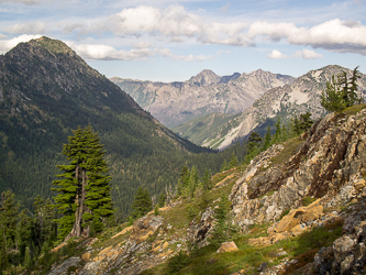 Looking east to Nursery Peak (left), Jack Ridge, and Harding Mtn.