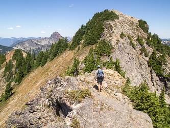 The summit of Alta Mountain now in sight.