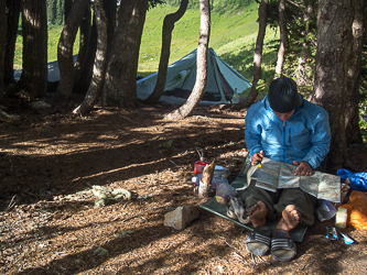 Our camp at White Pass.