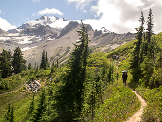 Our only Glacier Peak sighting for the whole trip.