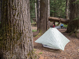 Camp by the White River.