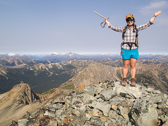 On the summit of Robinson Mountain.