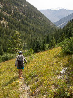 Back on the Beauty Creek Trail.