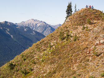 The summit of Frosty Mountain with The Cradle in the background.