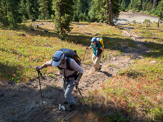 The SW ridge had a ATV trail for a short distance.