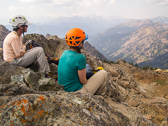 On the summit of Scatter Peaks.