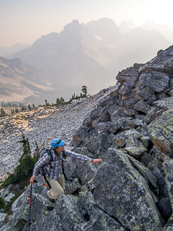 I surprised Lindsay and company by showing up at La Bohn Gap just as they were heading up La Bohn Peak.