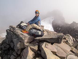 The summit of Old Snowy Mountain.