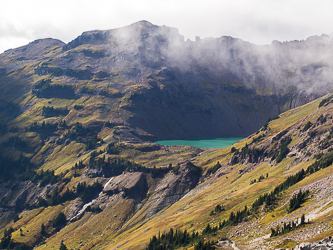 Hawkeye Point over Goat Lake.