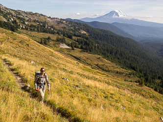 Mount Rainier from the Lily Basin Trail.