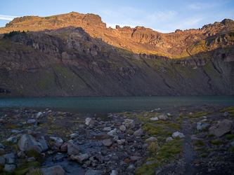 Hawkeye Point over Goat Lake.