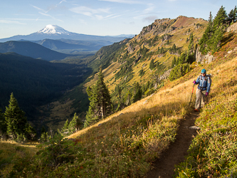 Mount Adams and Goat Ridge from the Lily Basin Trail.