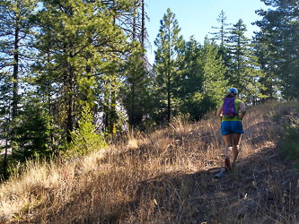 The tread got a little better after the road left Big Burn Canyon.